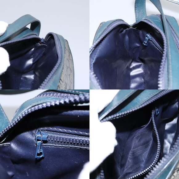 CELINE C Sulky Shoulder Bag Pvc Navy Gold - Picture 13 of 13